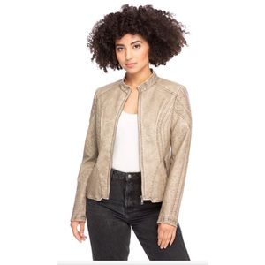 Sanctuary Tan Leather Jacket